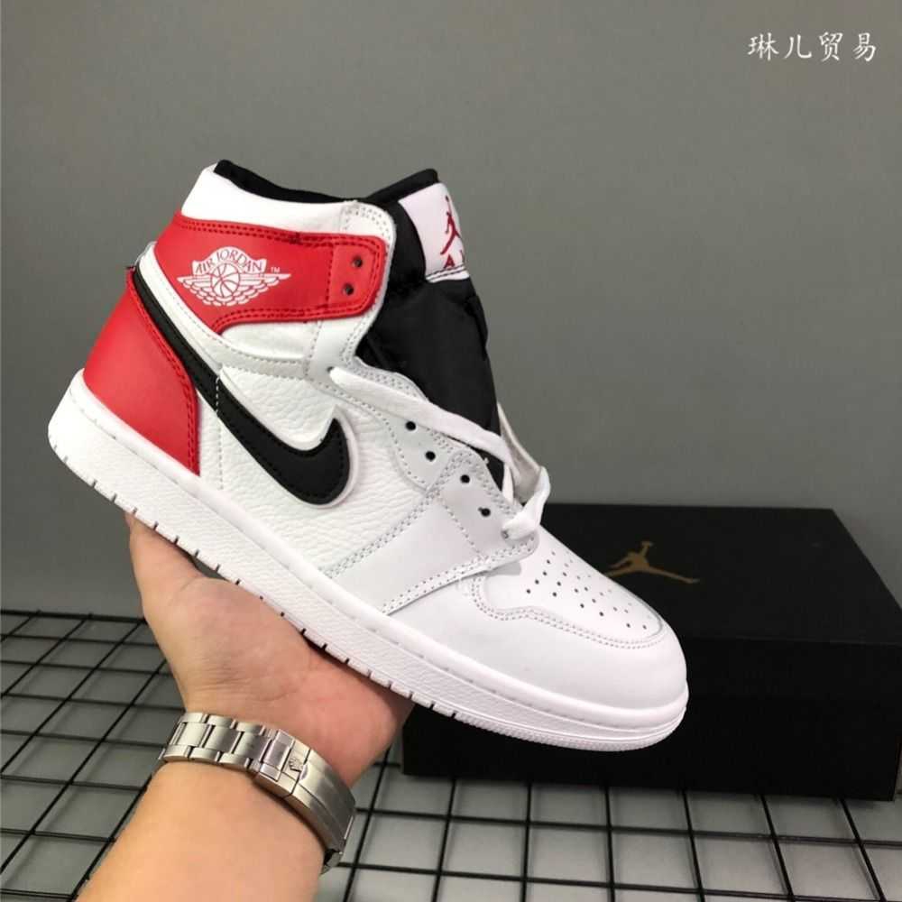 nike air jordan 1 mid white red