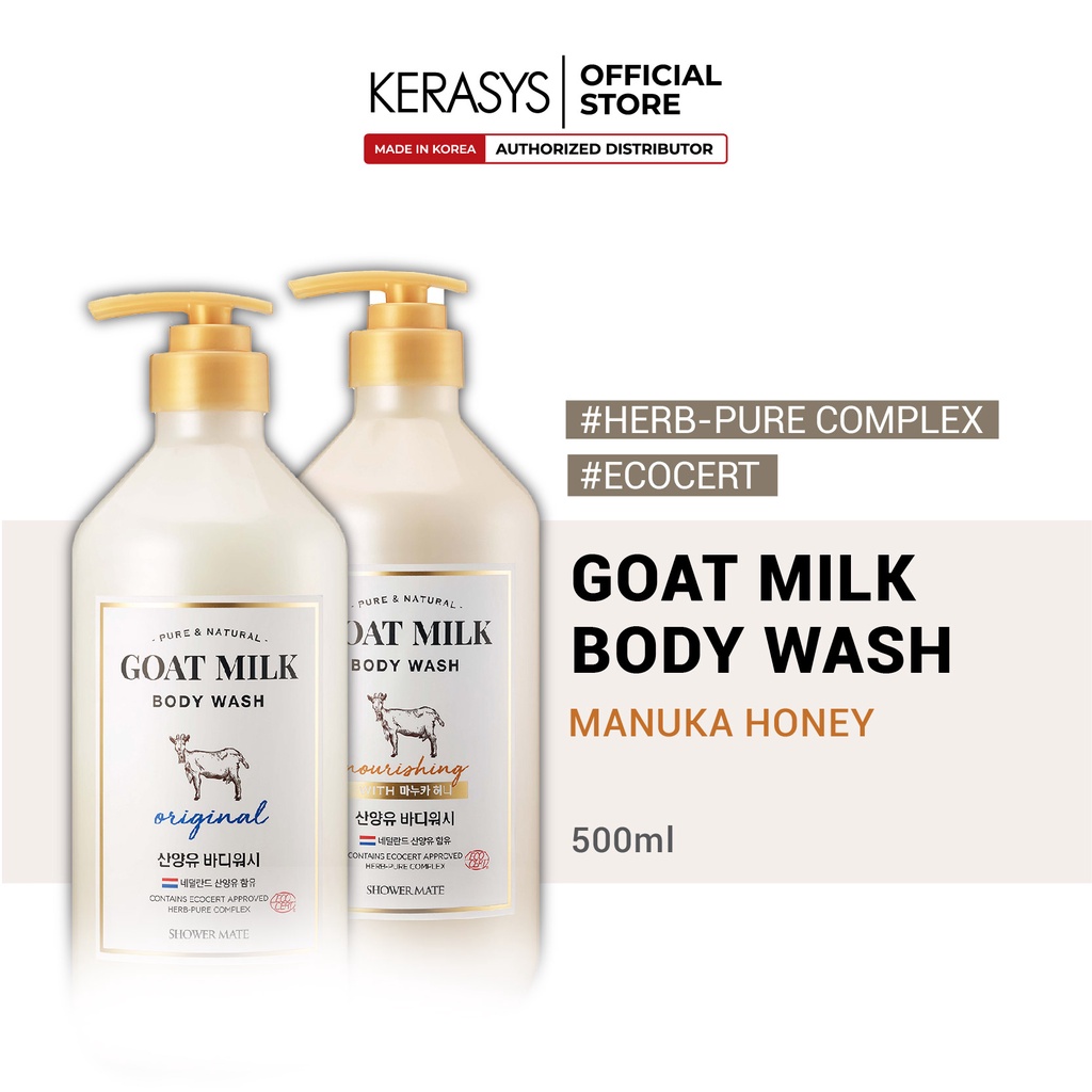 Shower Mate Goat Milk Body Wash Original & Nourishing 800ml Shopee