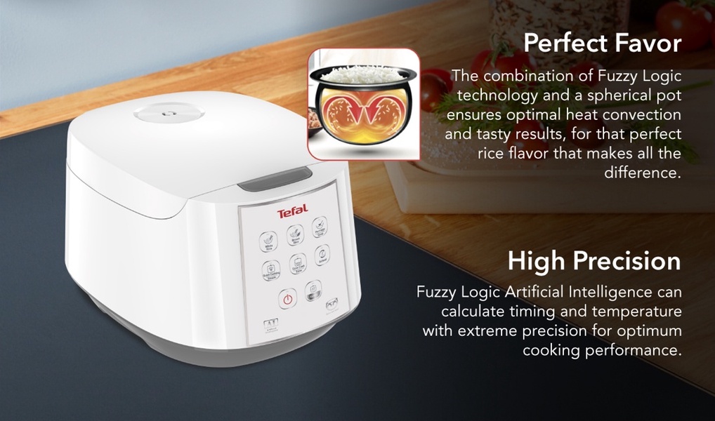 [ FREE Bubble Wrap ] Tefal RK7321 Fuzzy Logic Rice Cooker 1.8L 10 Cups