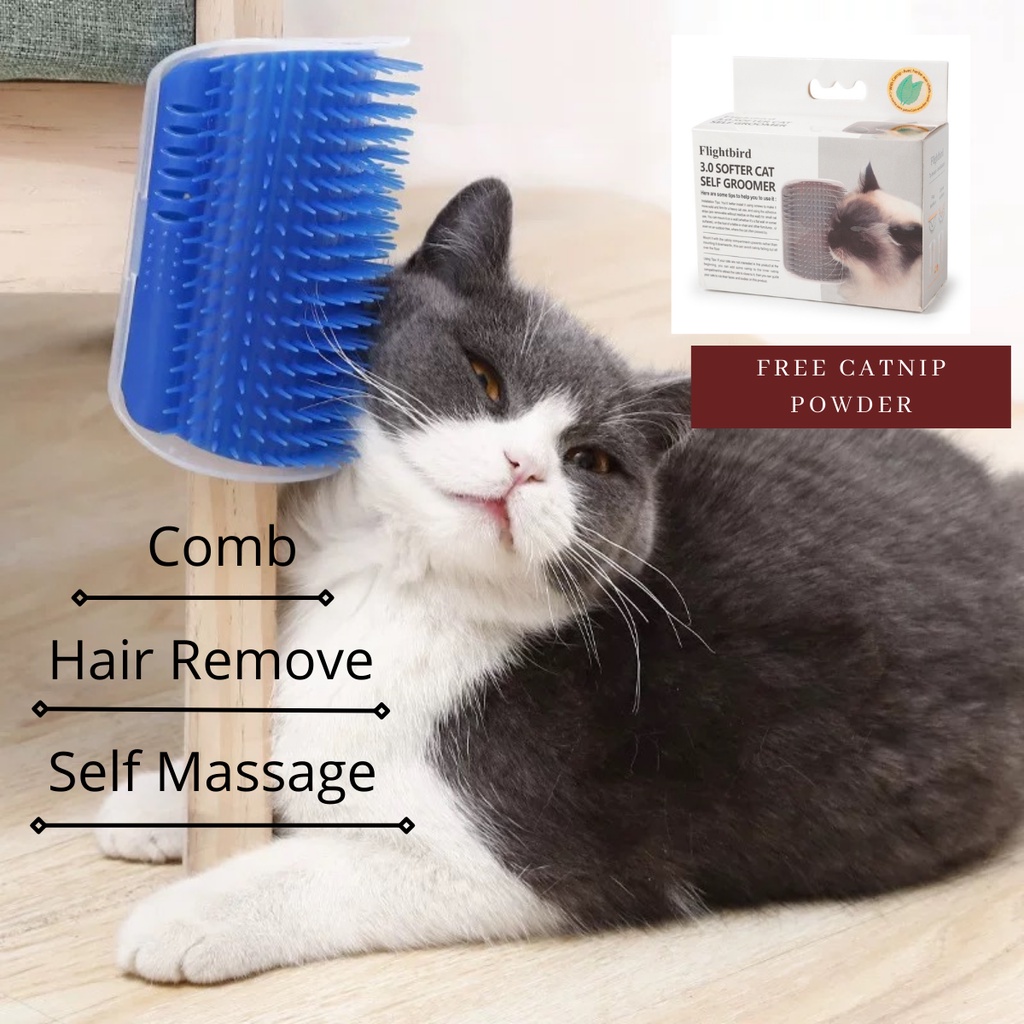 Cat Brush Corner , Self Groomer , Cat Massage Tool Toy , Wall Corner