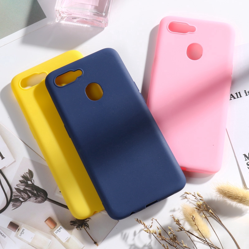 Case Oppo A9 F9 F11 Pro A5 A3 A5s A3s A71 F5 F7 A7 A9 2020 Candy Color