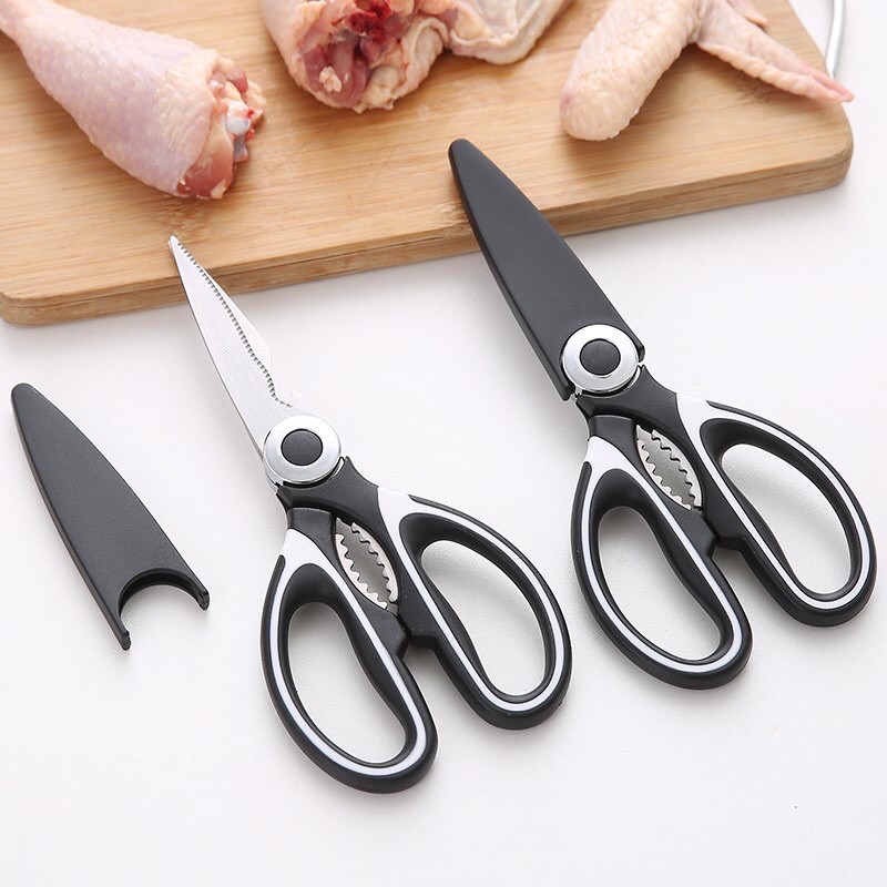 Stainless H.S. Professional Kitchen Scissors MultiFunction MultiPurpose Shears Cutter Gunting Dap