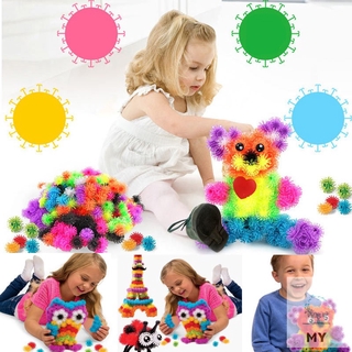 Kids Pack 400 Pieces Build Squish Connect Create DIY Cluster Childen Toy Craft