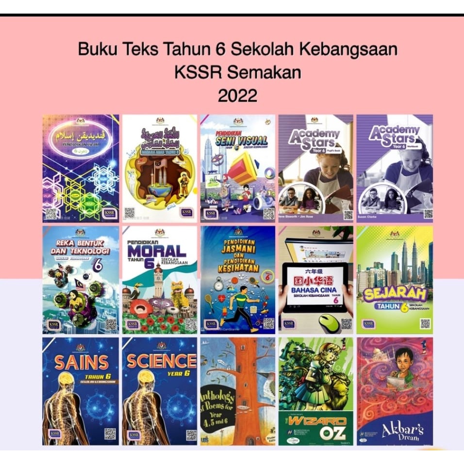 SK) New Format 2022 Buku Teks Tahun 6 Sekolah Kebangsaan KSSR Semakan ...