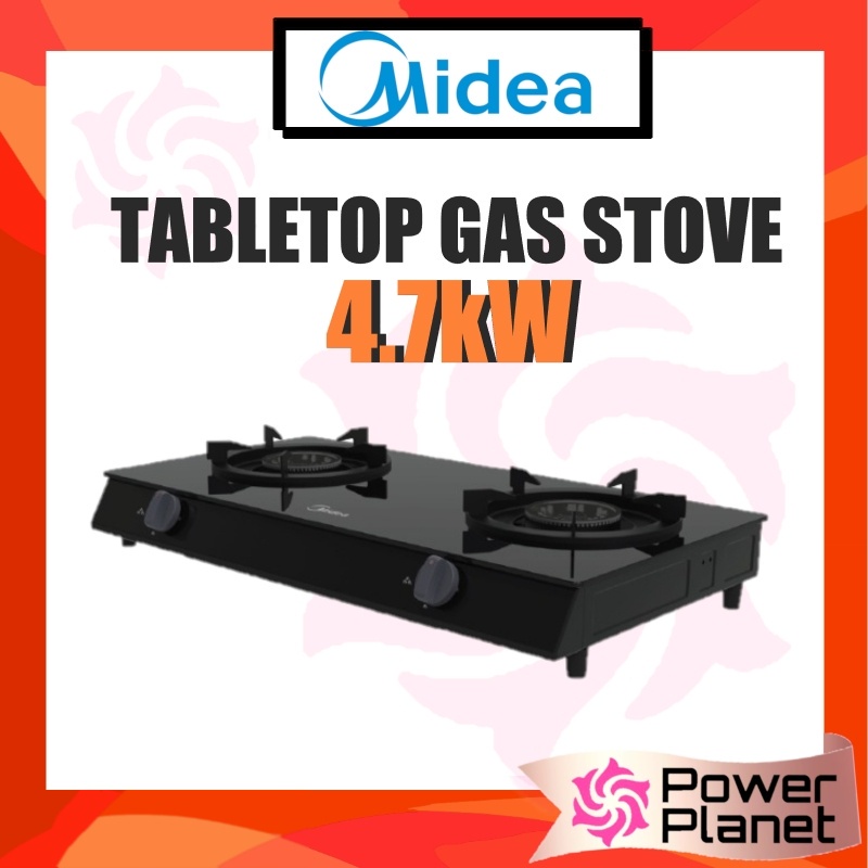 Midea 2 Burner MGS-T211G / MGST211G 4.7kW Portable Tabletop Gas Cooking Stove