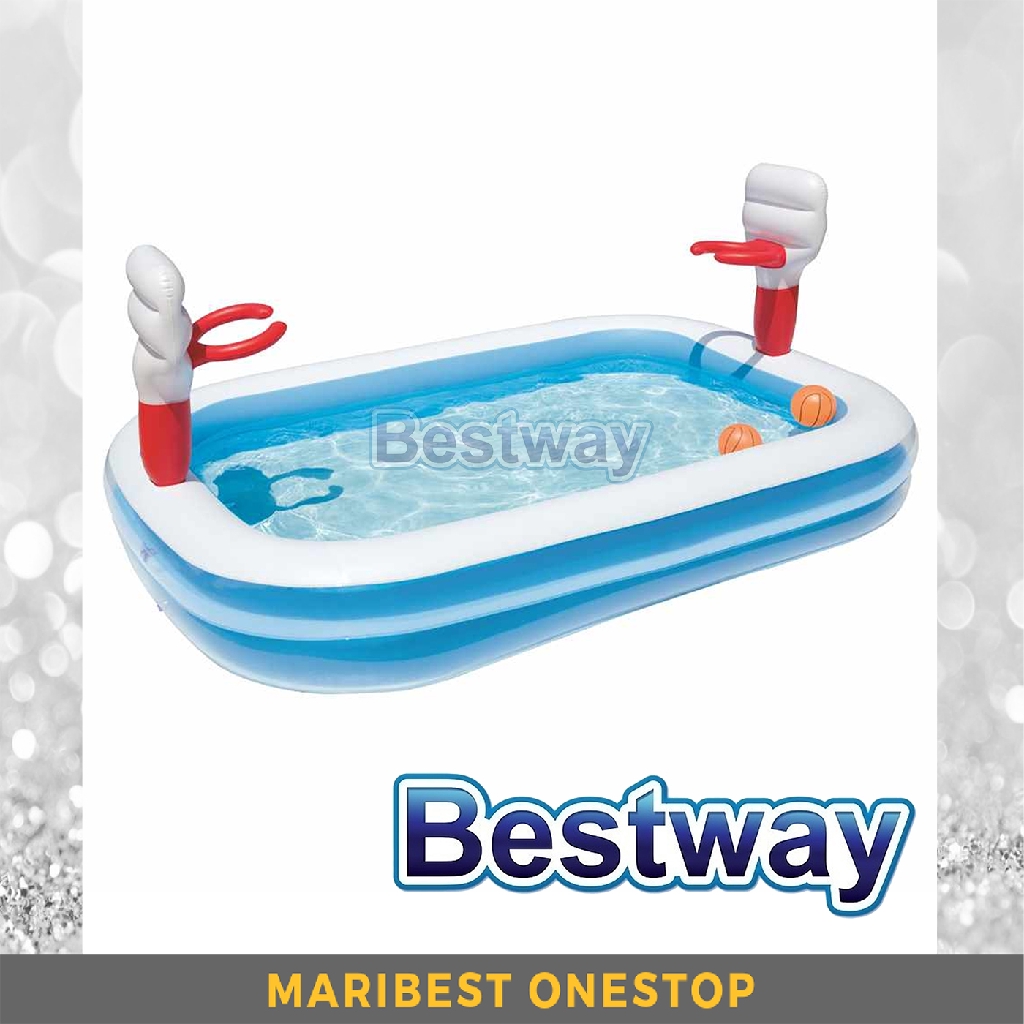BESTWAY 54122 INFLATABLE BASKETBALL PLAY SWIMMING POOL SOLO