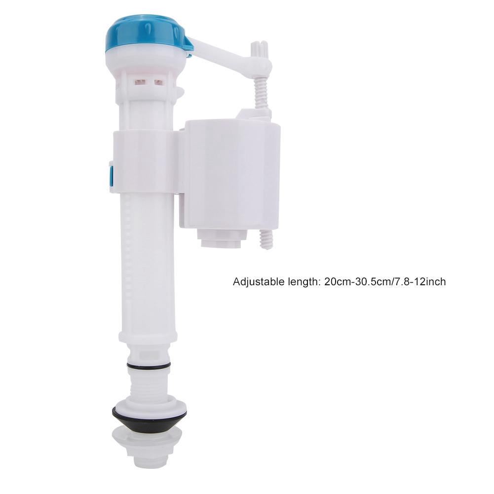 RDEXP White 18cm Heigh Toilet Bottom Inlet Fill Valve Split Push Button Dual Flush Cistern Syphon 