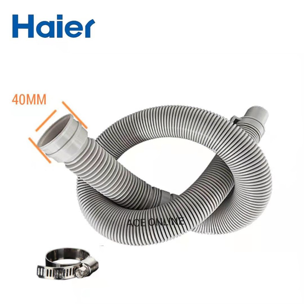 Haier 4cm Washing Machine Outlet Drain Hose 1 meter (With Hose Clip ) Shopee Malaysia