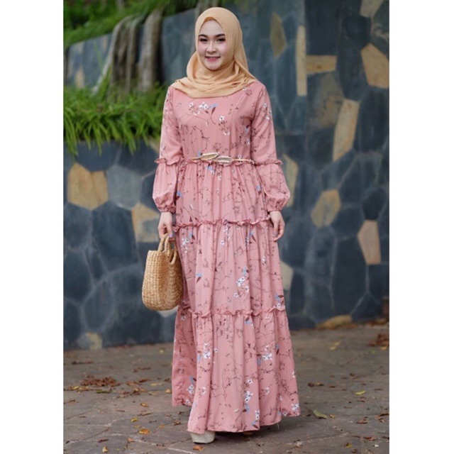 READY STOCK Elizabeth Baju  Muslimah Fashion Long Dress 