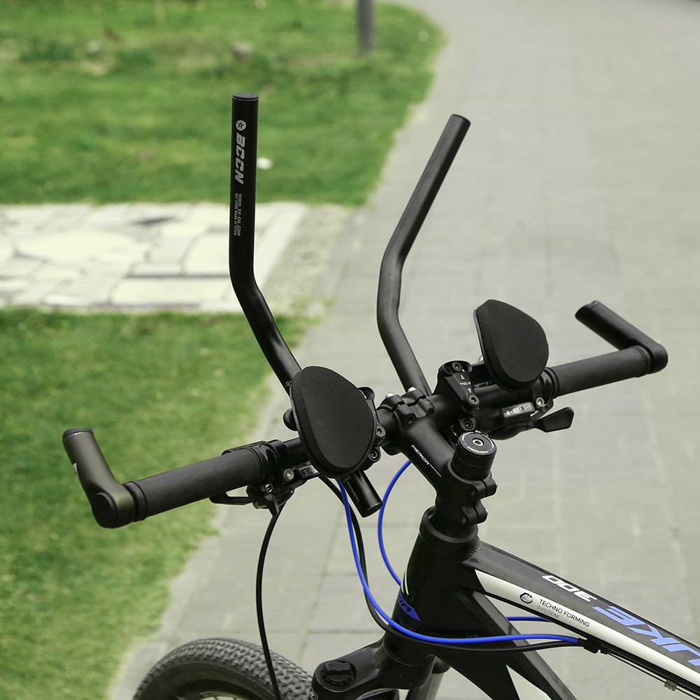 road bike with aero bars