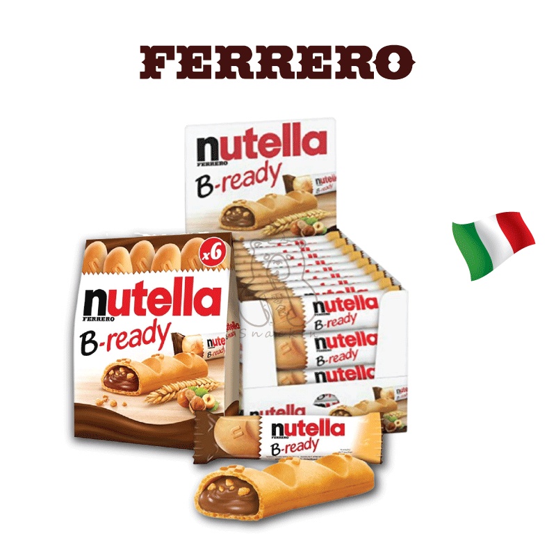 Nutella Ferrero B-ready 22g Chocolates Hazelnut Spread Delicious ...