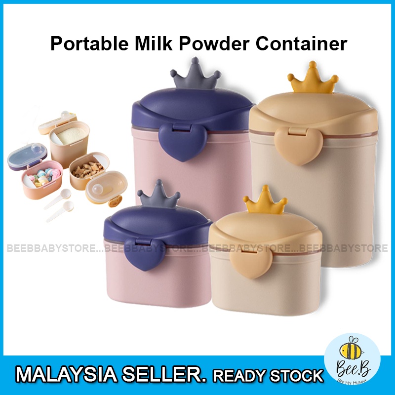 Royal Crown Portable Airtight Milk Powder Container Bayi Bekas Susu Kedap Udara 奶粉盒 BTP