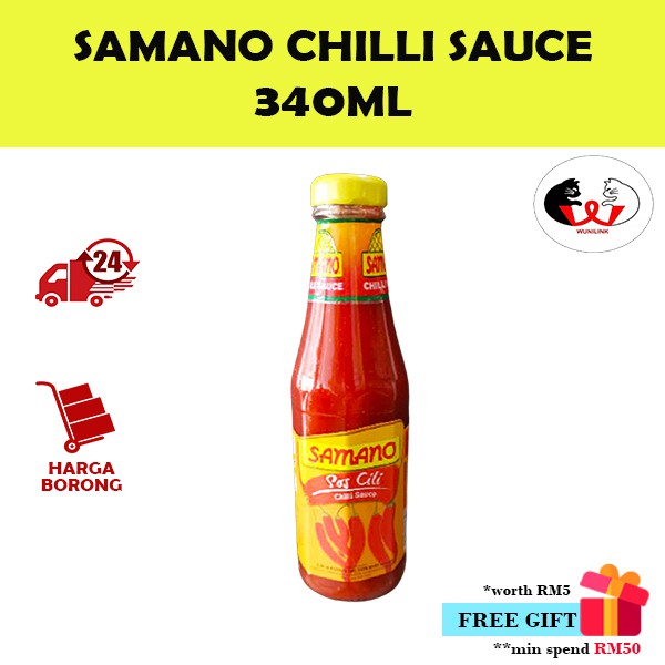 SAMANO Sos Cili (340ML)/ SAMANO Chilli Sauce (340ML)