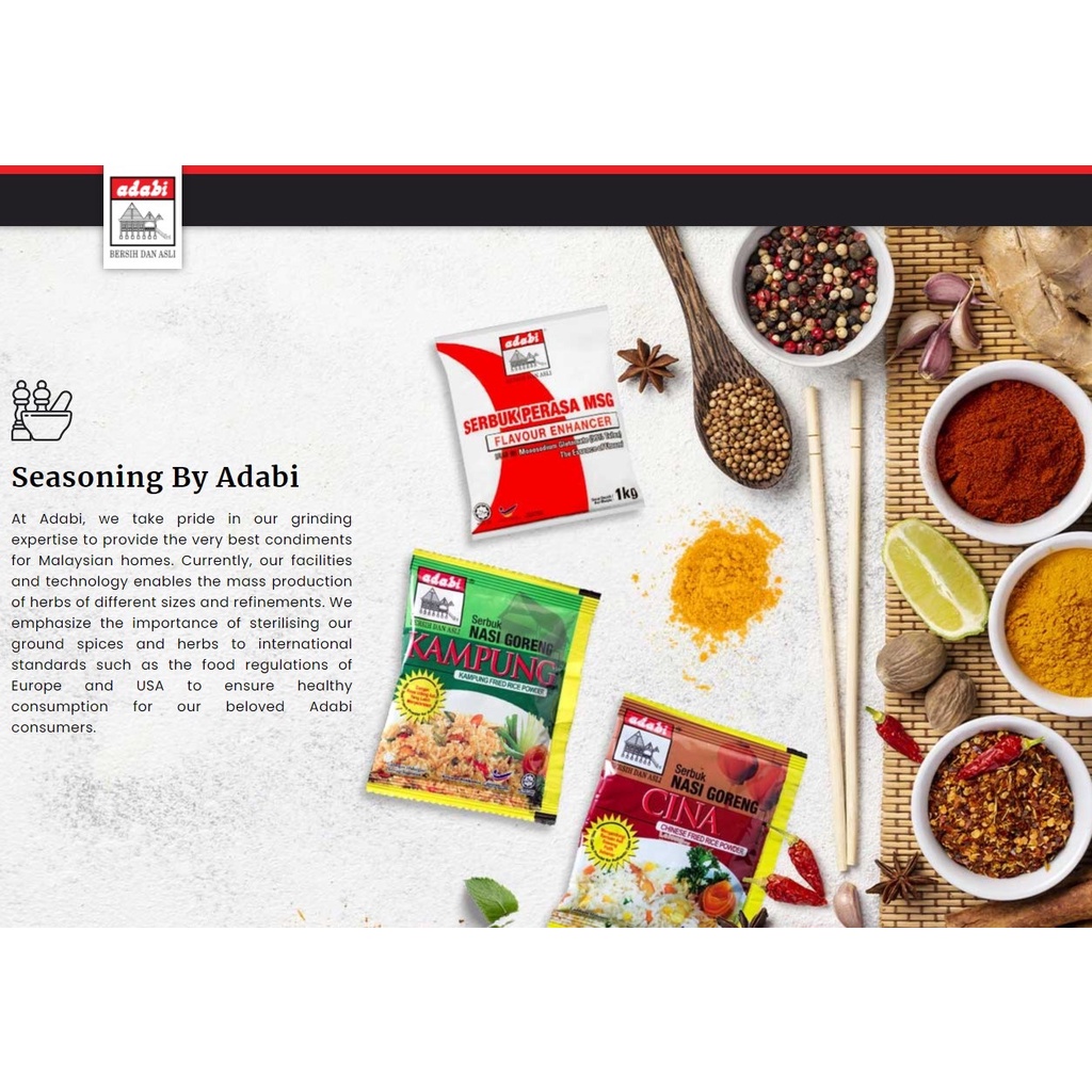 ADABI Sup Bunjut, Sup Tulang, Sup Siam, Tomyam Putih, Sos Korea, Perencah Nasi Goreng