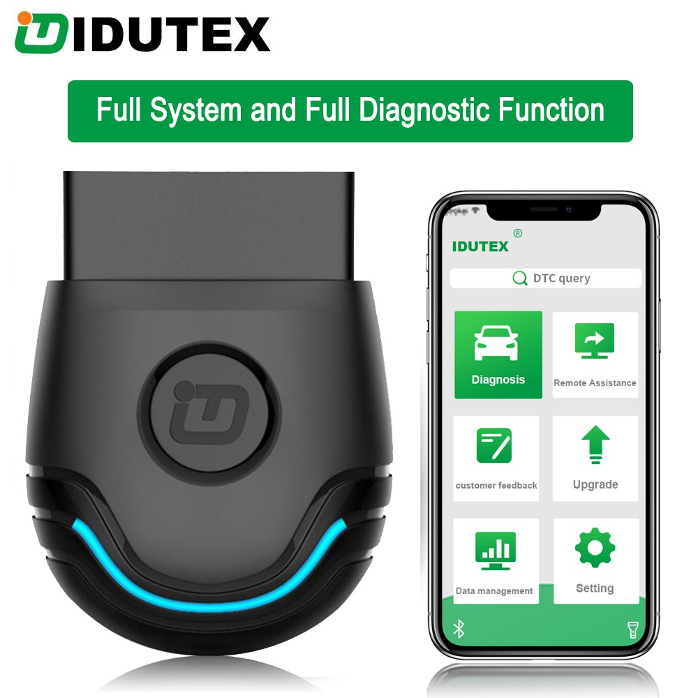 IDUTEX PU600 OBD2 Scanner Car Full System Diagnostic Tool