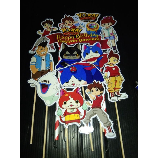 Cake Topper Design 001 Yokai Watch Custem Name Shopee Malaysia