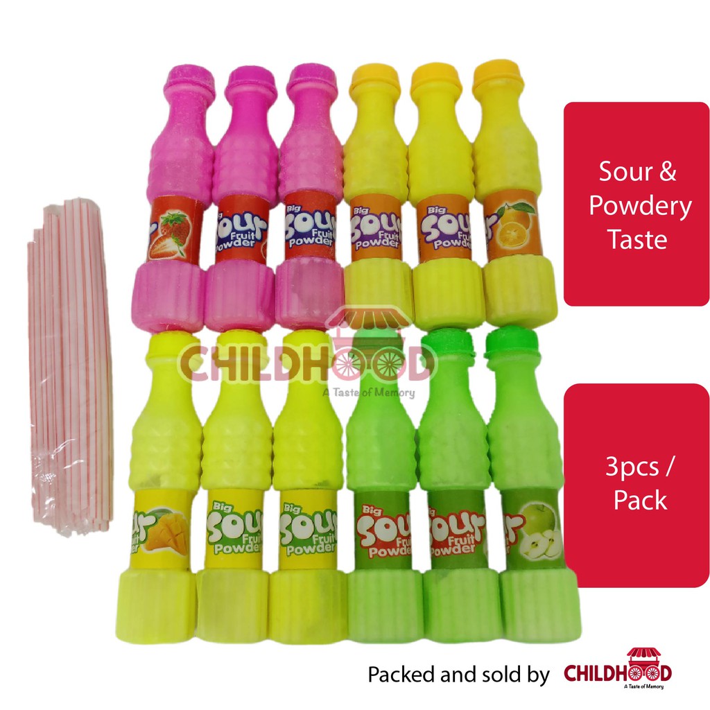 Childhood Snack ️ Sour Powder Candy [4pcs/ pack] Shopee Malaysia