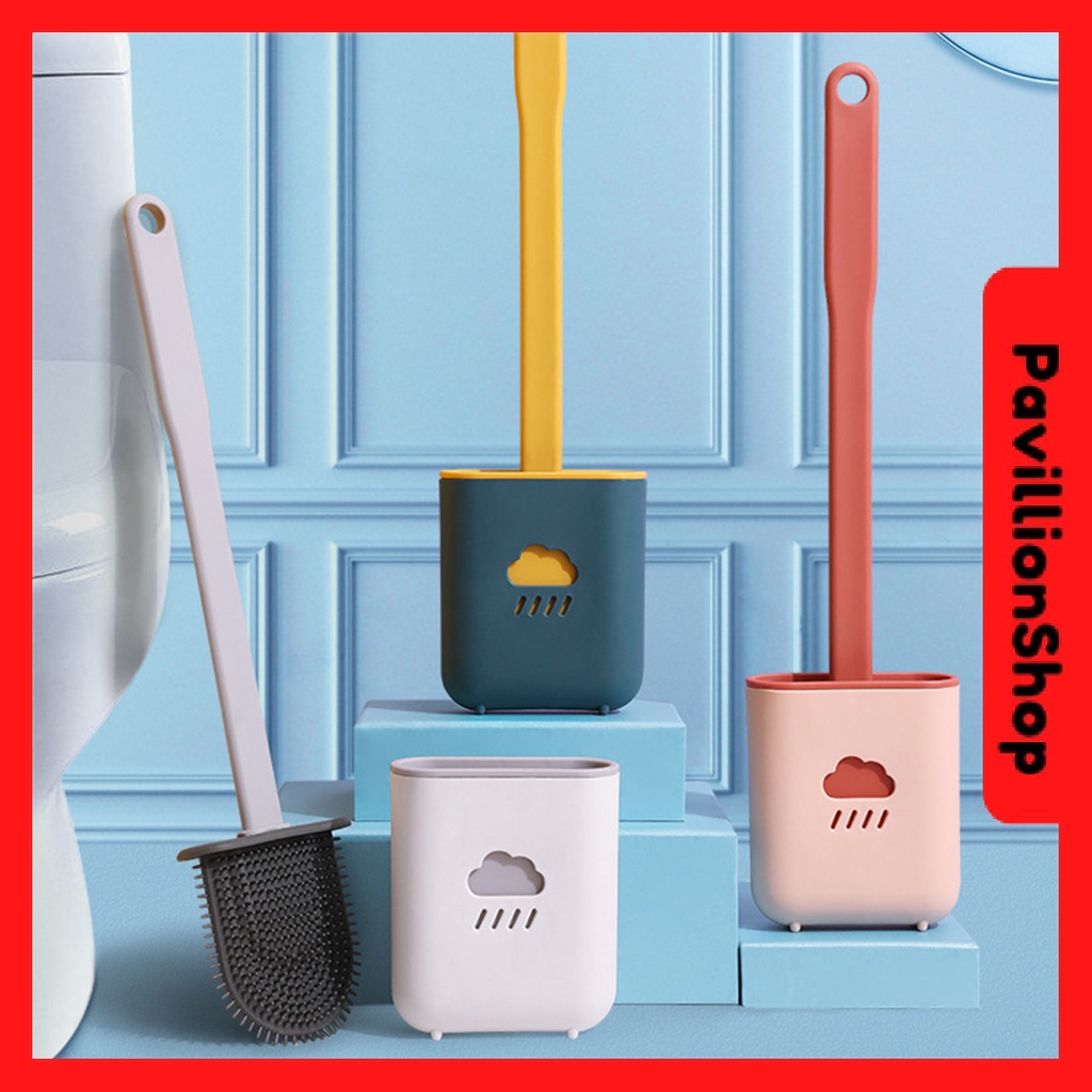 Berus Tandas Jamban Duduk dengan Cover Nordic Style Toilet Brush With