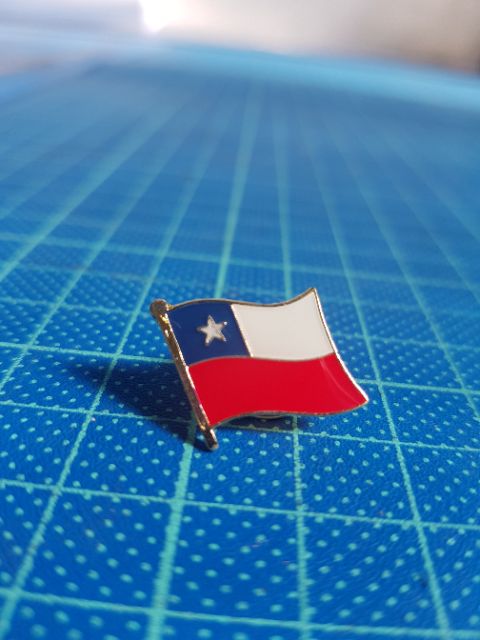 Bangladesh+Chile Flag Badge Total 2 Pieces