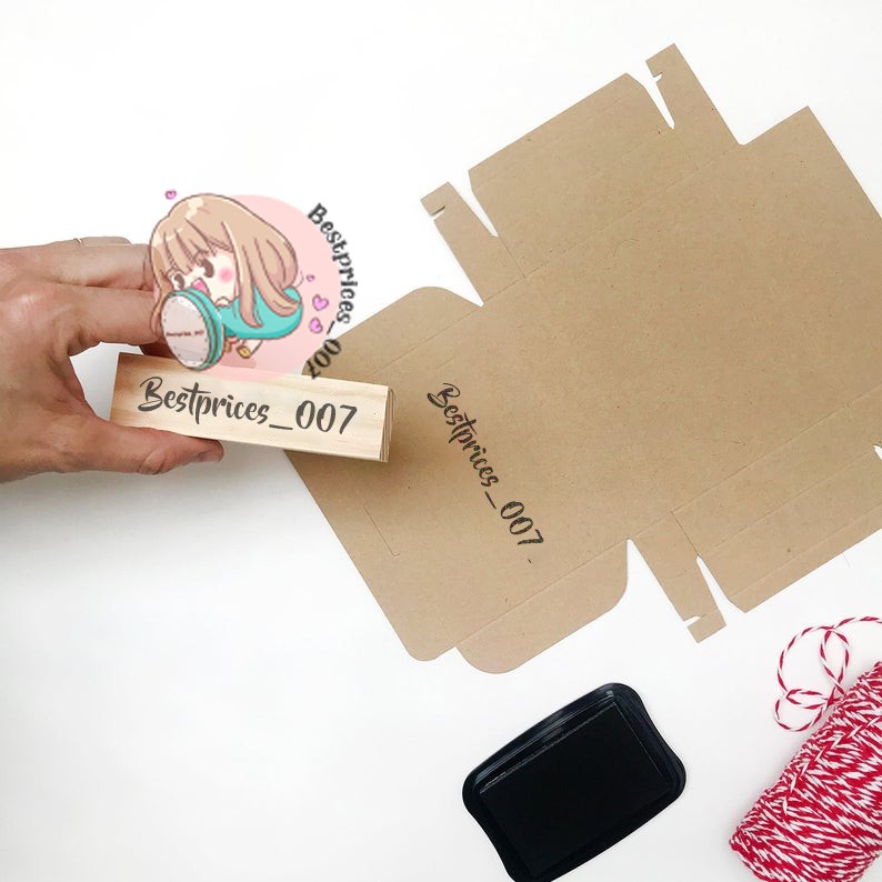 Custom Rubber Stamp Branding & Packaging Wedding Stamp Custom Logo