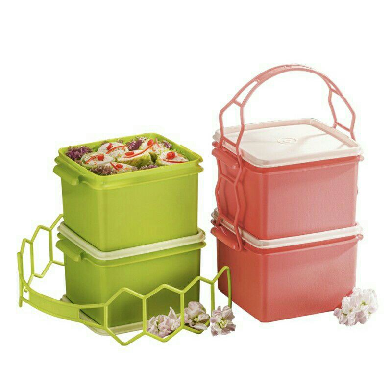 Tupperware double deep with cariolier 1.7L