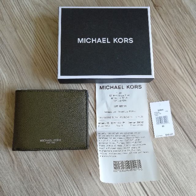 Original Michael Kors Mens Wallet Readystock with Giftbox and Gift Receipt  | Shopee Malaysia