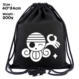 One Piece Drawstring Backpack Backpack Drawstring Casual Bag Luffy Ace White Beard Backpack Shopee Malaysia - luffy in a bag roblox