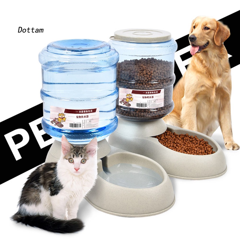 Dt 3 75l Pet Cat Dog Automatic Feeder Food Drink Animal Bowl