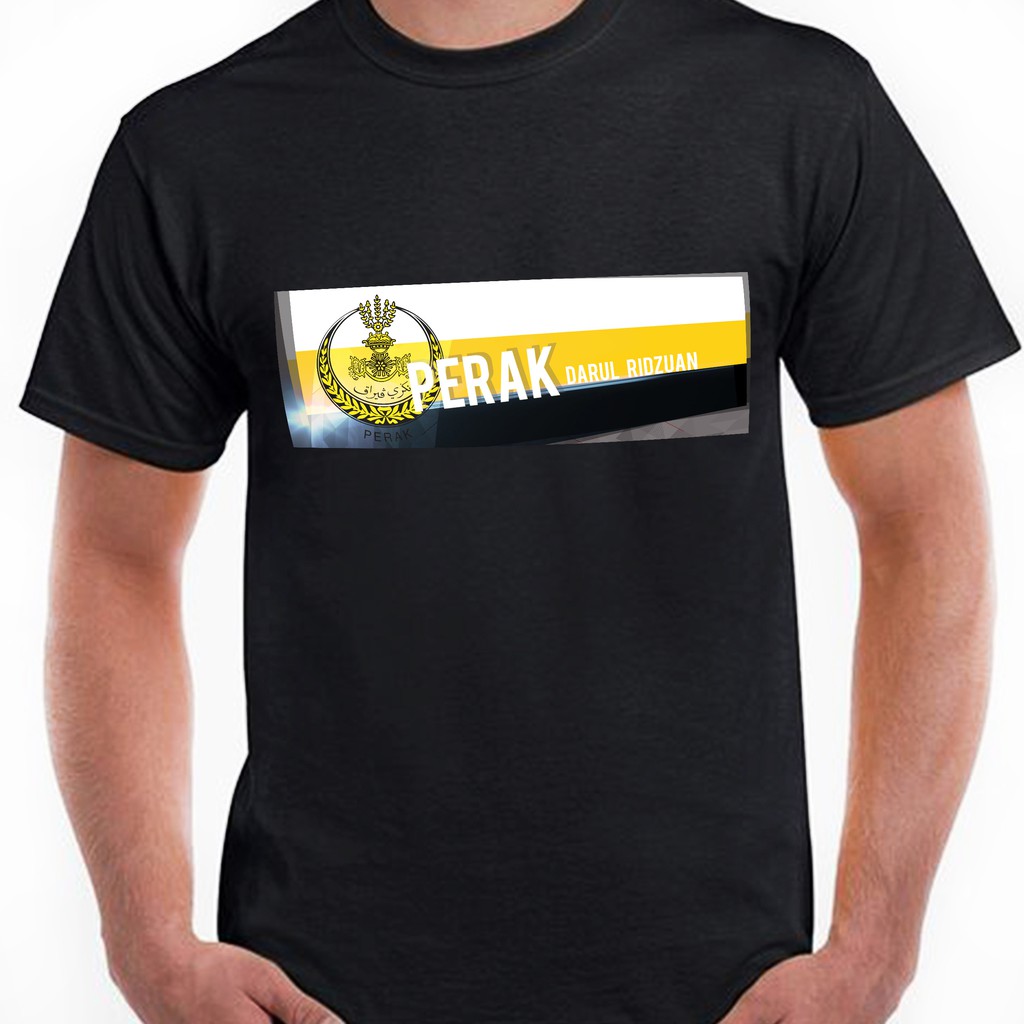 Perak t shirt flag Cotton Tees Souvenir Gift