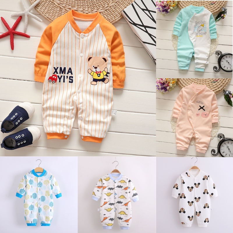 ?HOT SELLING?Rompers Newborn Baby Clothing Girls Boy New Design Comel Bayi Baju Murah Jumpsuit Infant Cute