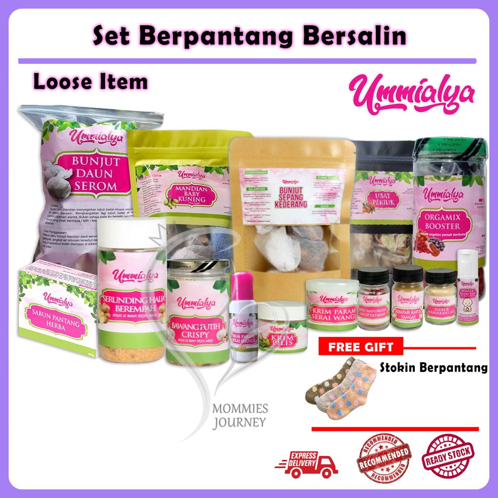 Set Berpantang dan Set Bersalin UMMIALYA ummi alya LOOSE 
