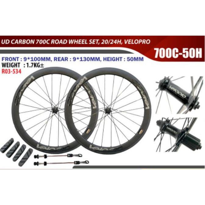 velopro carbon wheelset