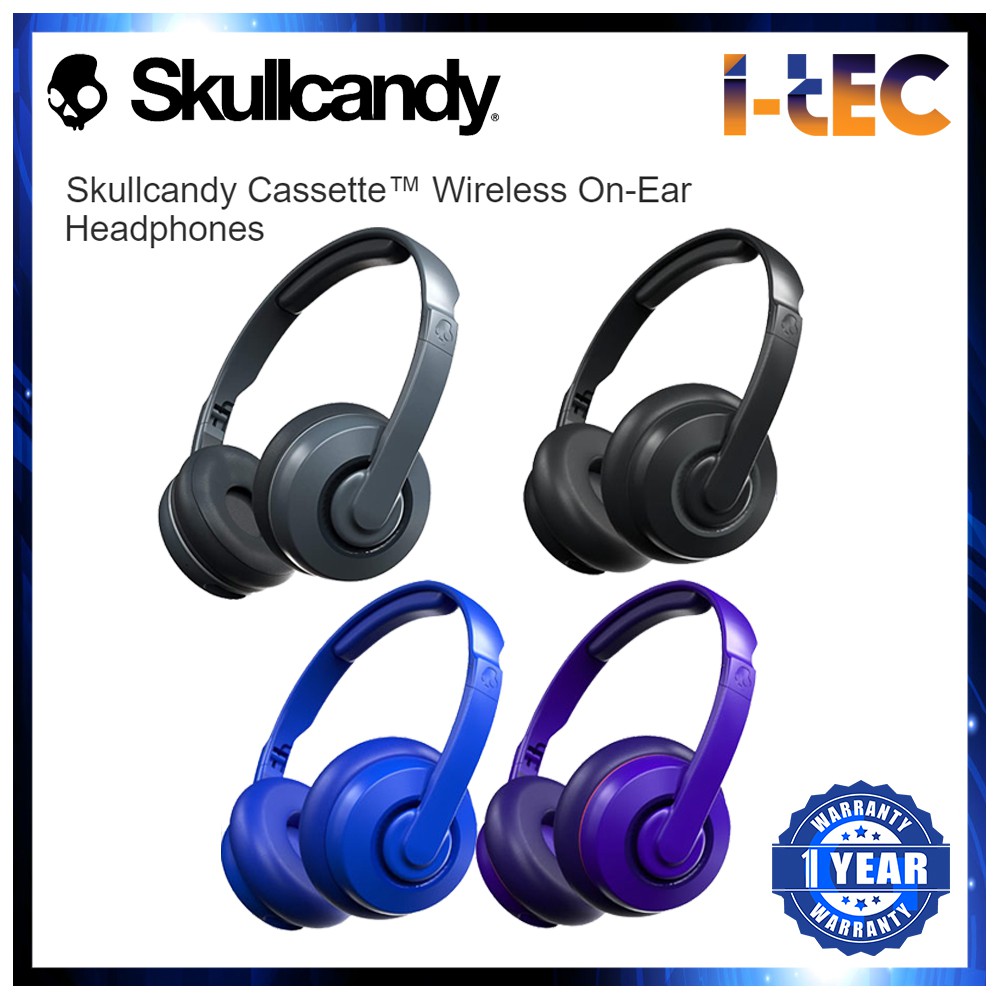 Skullcandy Cassette Wireless OnEar Headphones Shopee Malaysia
