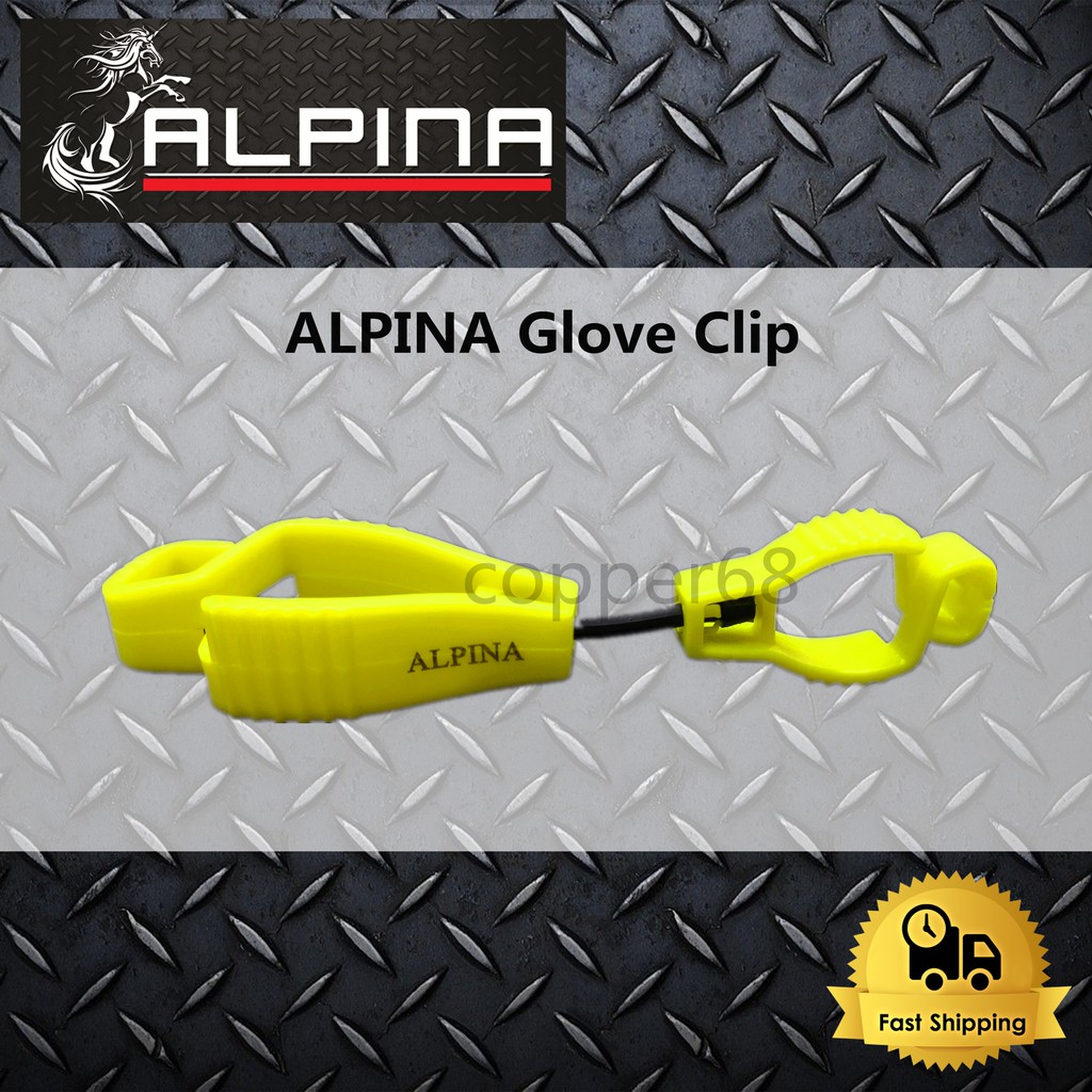 ALPINA Glove Clip Holder Hanger Grabber Keeper ( Fluorescent Yellow Orange) Safety Industrial Working Glove Catcher