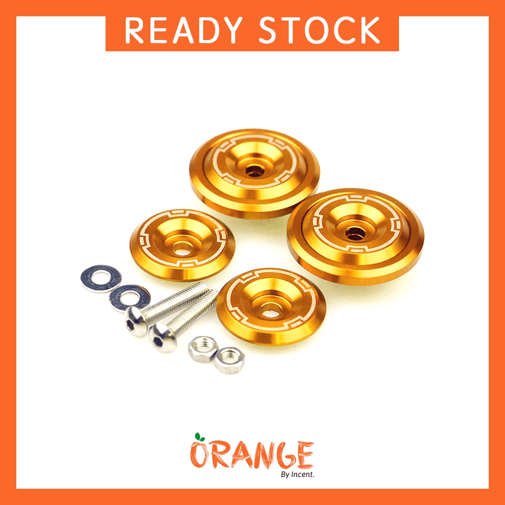 Orange Kawasaki Z900 Modified Frame Hole Decorative Screw Hole
