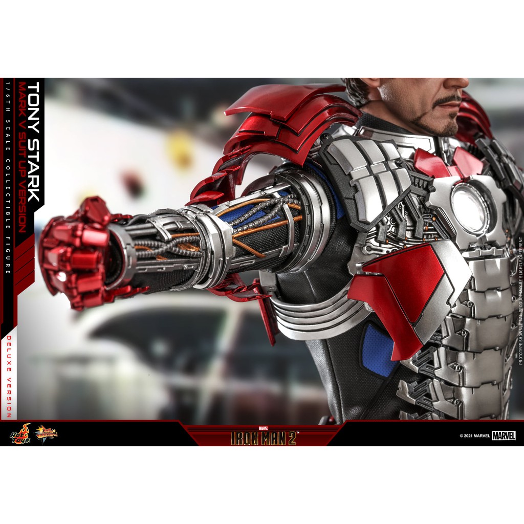 READY STOCK) Hot Toys - Tony Stark - Iron Man Mark 5 Mark V Suit Up - 1/6  Scale - Deluxe Version - MMS600 | Shopee Malaysia