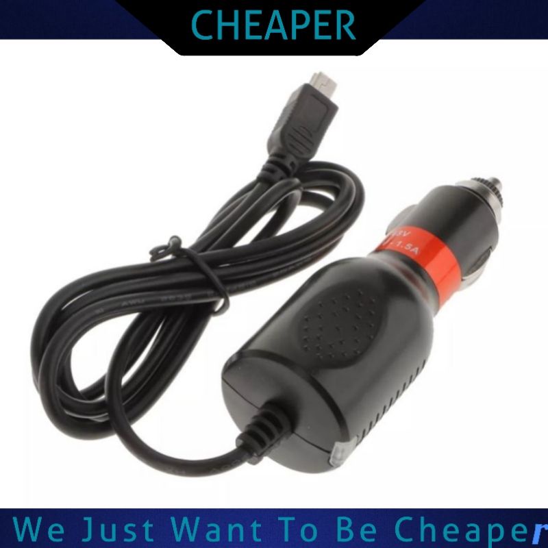 12V-40V 1.5A Car Truck High Power Cig Auto Power Charger Adapter Cord Cable Untuk Garmin GPS Dashcam