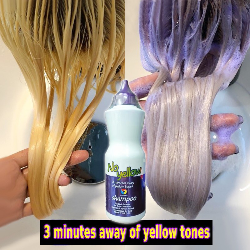 500ml Enhancing Purple no yellow hair shampoo for Blonde Highlighted Silver  and Gray Hair | Shopee Malaysia
