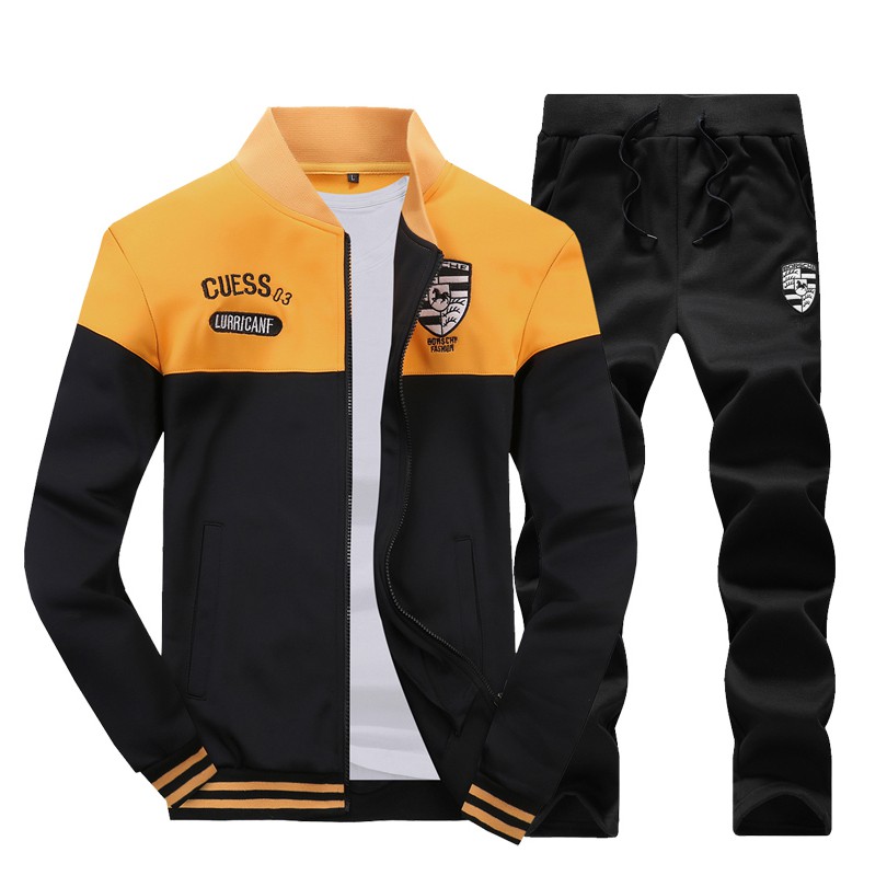 1 Set M 3xl Pants And Shirt Sports Suit Men S Sweater Set Baju Sejuk Shopee Malaysia