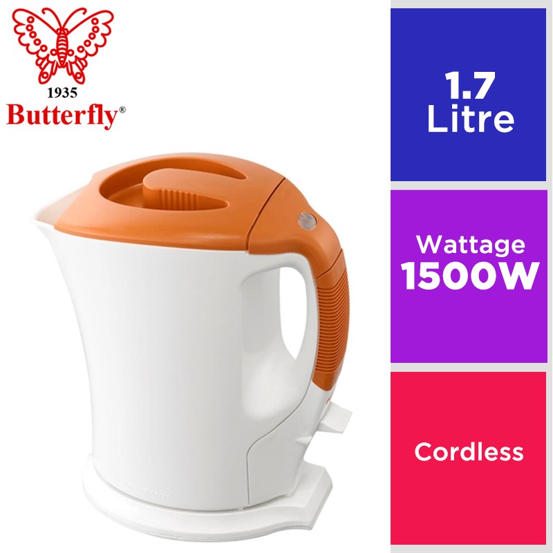 Butterfly Kettle 1.7 Liter Cordless B2816 Shopee Malaysia