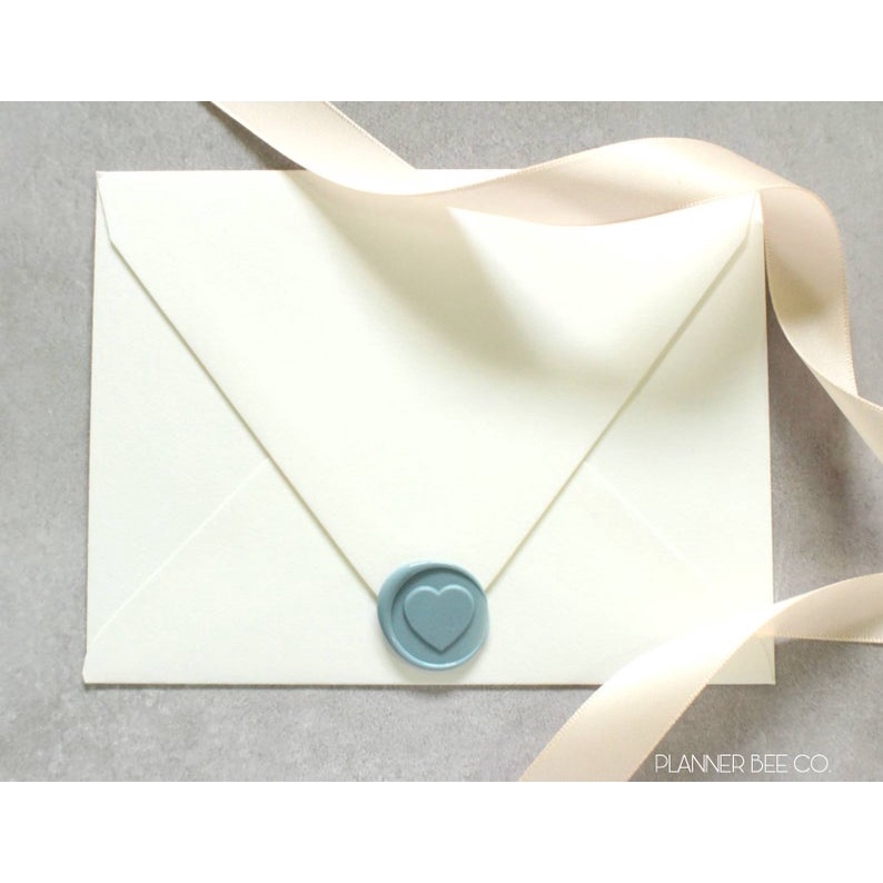 Heart Color Storm Coin Wax Seal Ready To Use Invitation Seal Without Minimum Price Pcs Shopee Malaysia