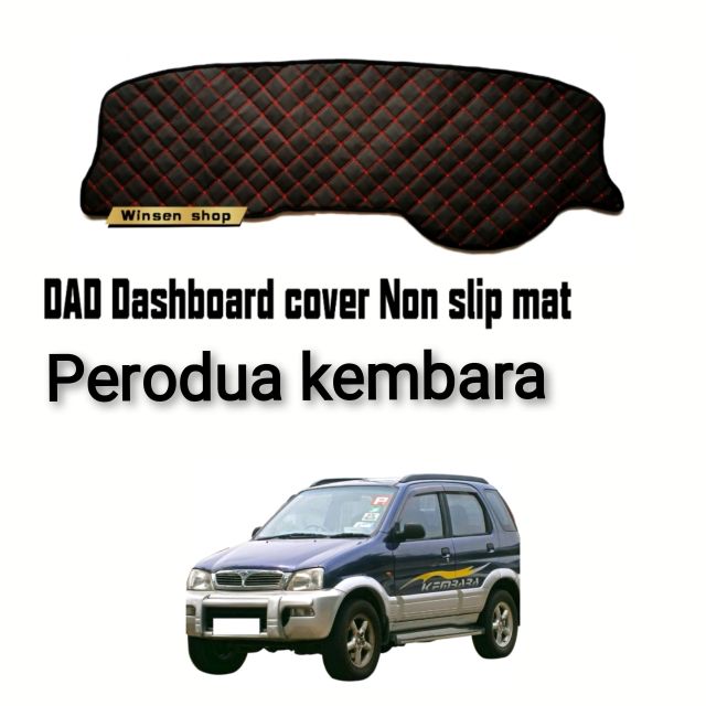 Perodua kembara dashboard cover Non slip mat dad red line Shopee Malaysia