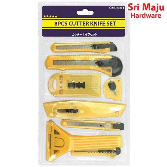 MAJU HCST-08 8pcs Utility Hand Cutter Snao Off Knife ...