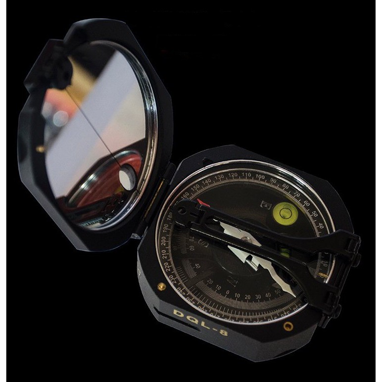 Brunton Type High Precision Pocket Geological Compass Mirror Bearing Strike and Dip DQL-8 DQL-11 Geology Outdoor