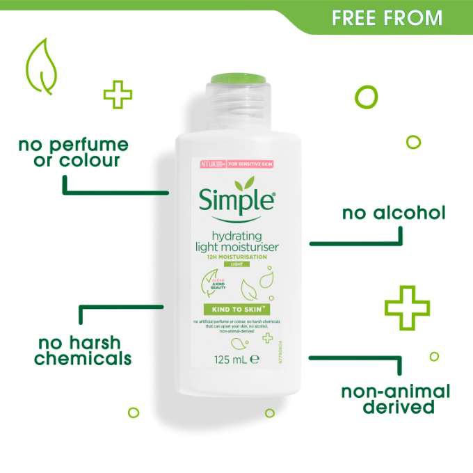 simple kind to skin hydrating light moisturiser