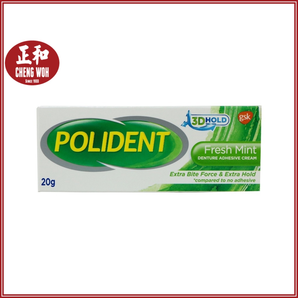 Polident Fresh Mint 20g (Extra Bite Force & Extra Hold) | Shopee Malaysia