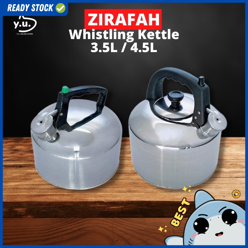 YU Ready Stock Zirafah Stainless Steel Whistling Kettle 3.5L 4.5L  6.5L / Cerek Berbunyi / Cerak Air Panas /Kendi bunyi