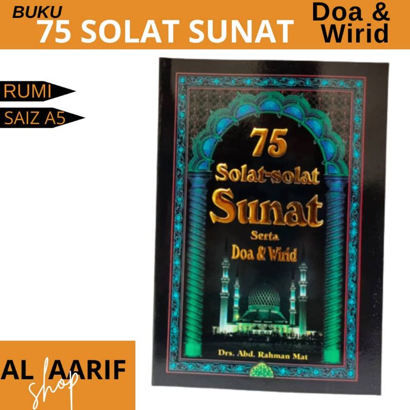 Buku 75 Solat Solat Sunat Serta Doa Dan Wirid Edisi Rumi Shopee Malaysia 