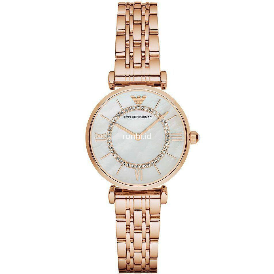 emporio armani rose gold watch