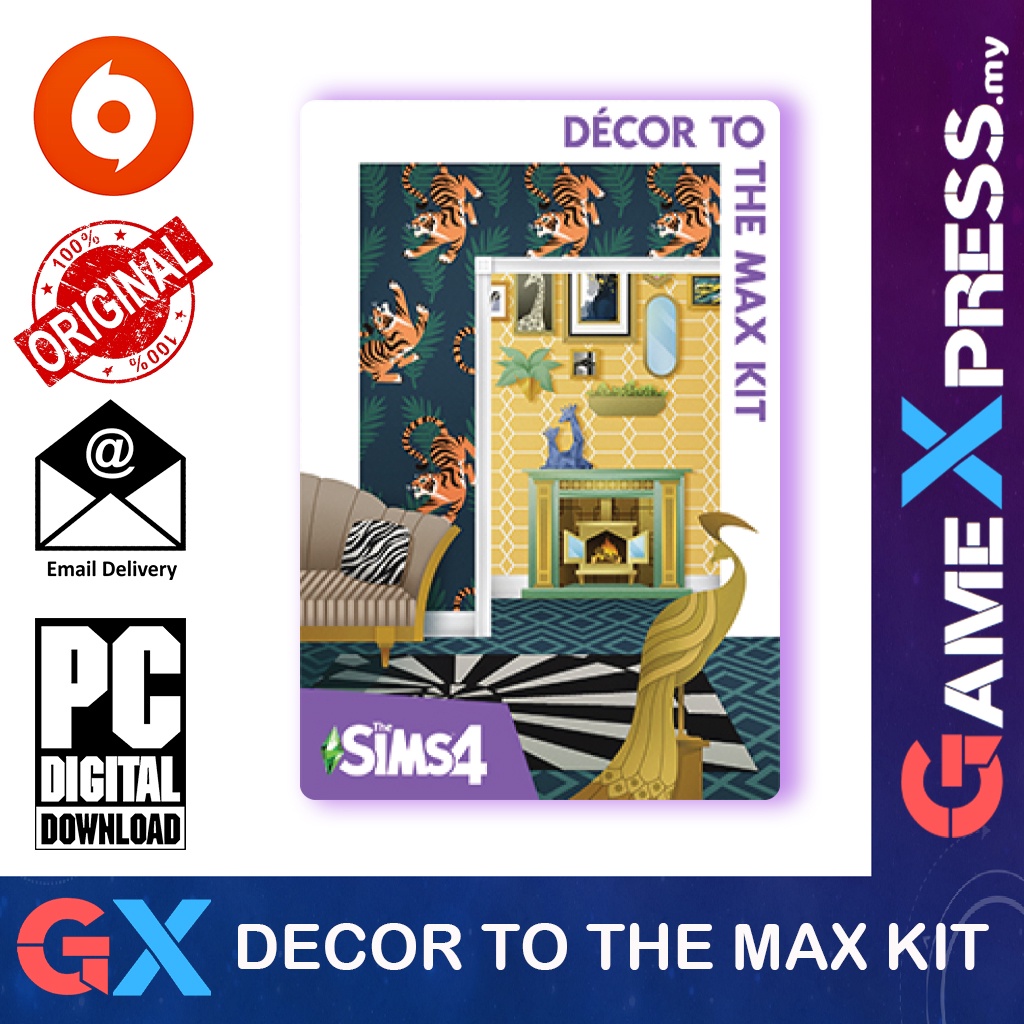 The Sims 4 Decor To The Max Kit Expansion PC Game Origin Platform - TS4